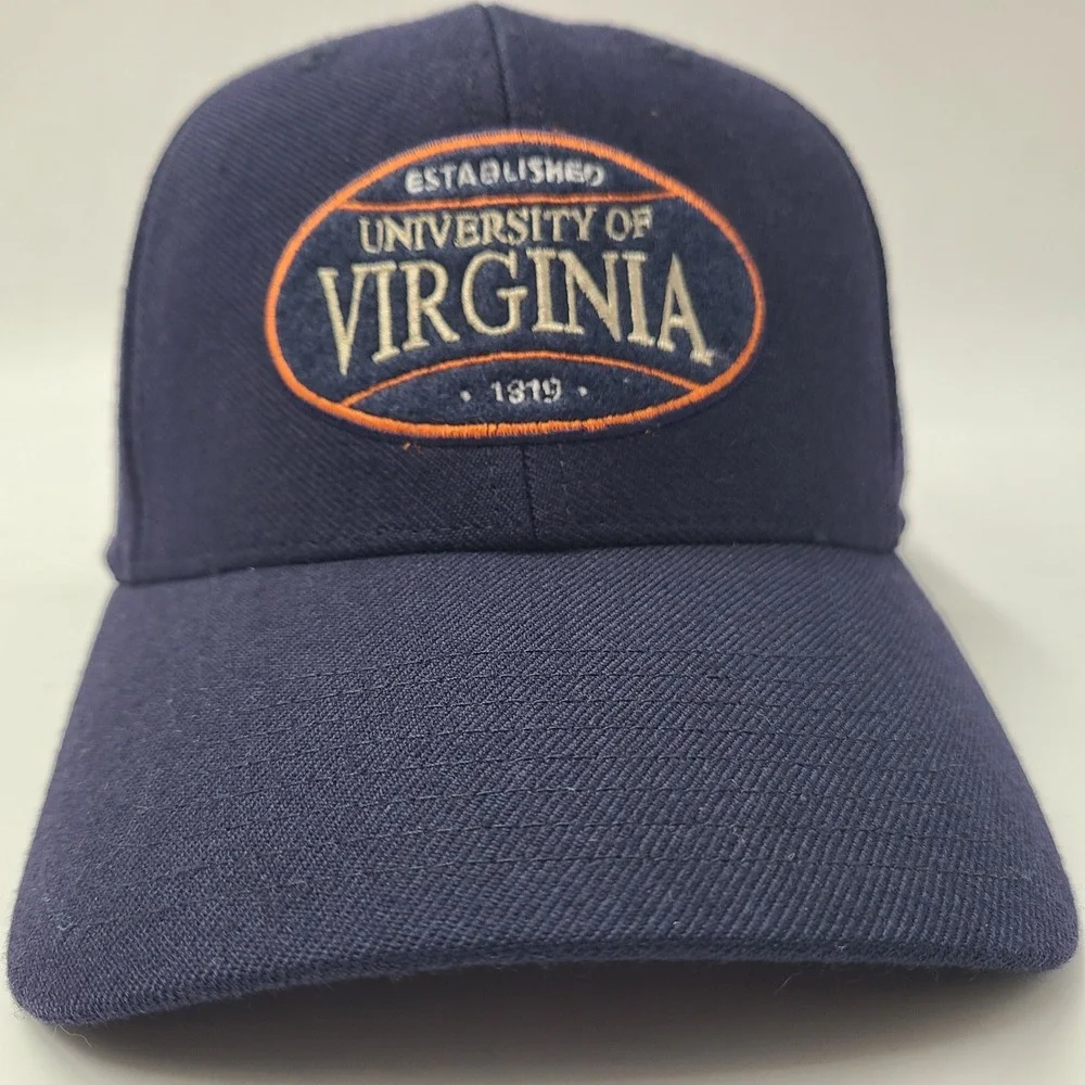 Vintage Virginia Cavaliers Hat Fitted 7 1/8‎ Twins Enterprise Blue NCAA Wool Men
